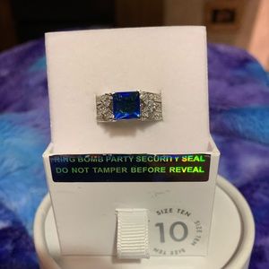 AAB BLUE MERCURY SIZE 10 sterling silver